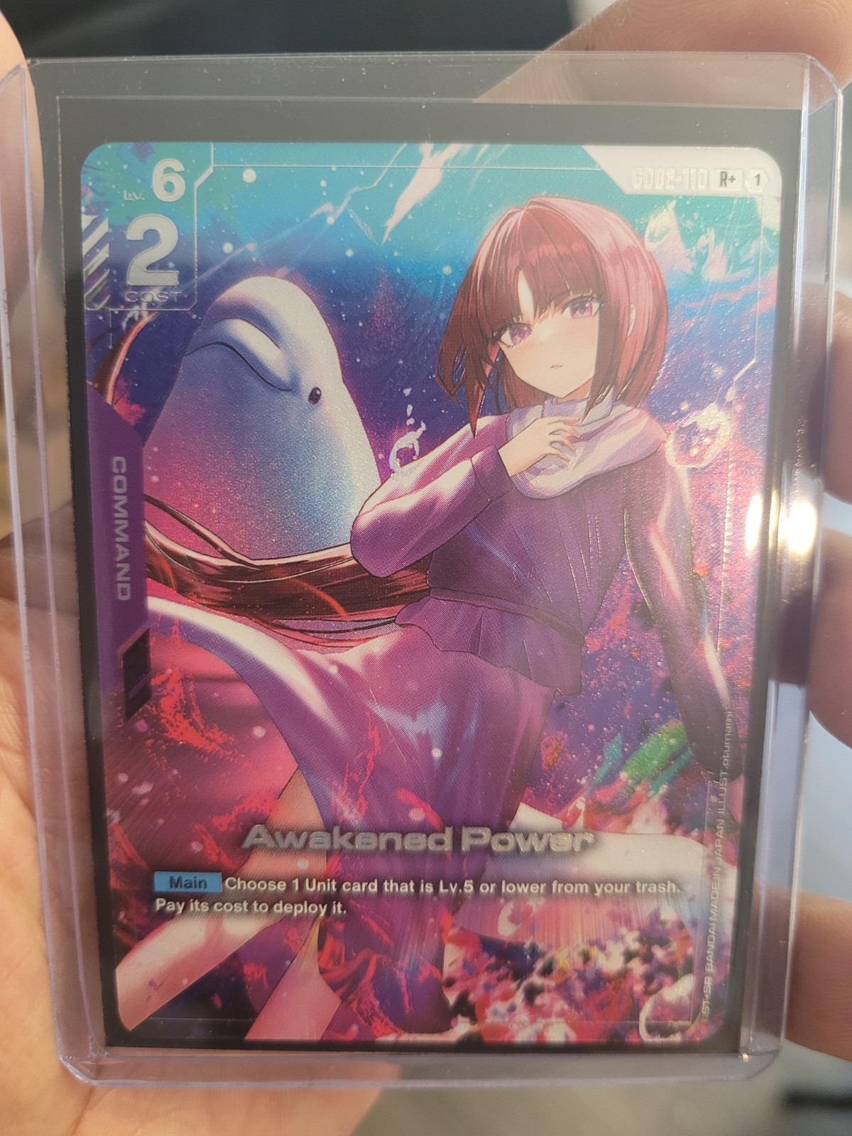 GUNDAM CARD GAME AWAKENED POWER GD02-110 R+ ALT ART