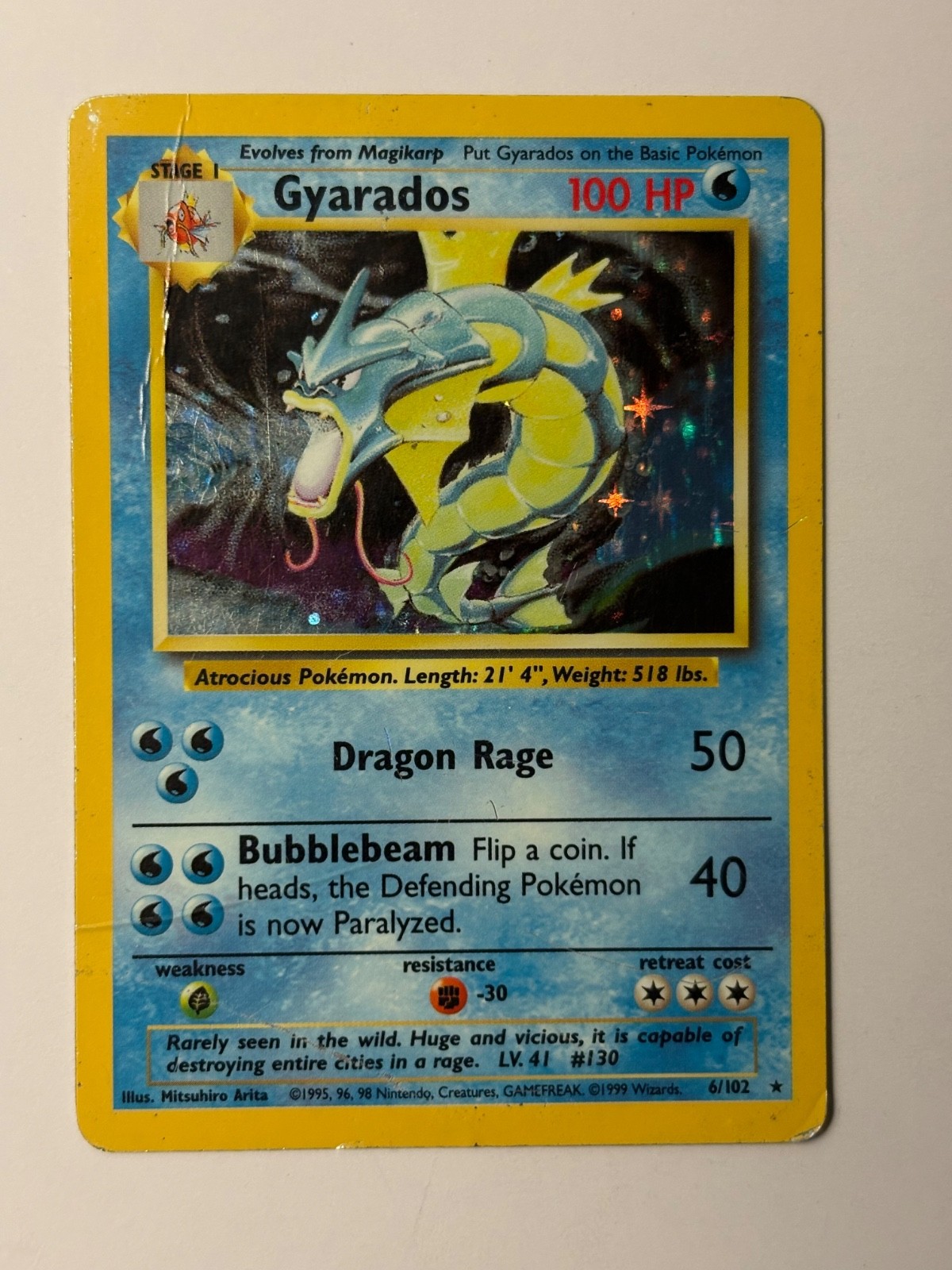Gyarados 006/102 Base Set Holo B106