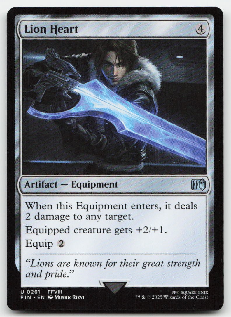 Lion Heart #261 (NM) Final Fantasy FIN Magic MTG