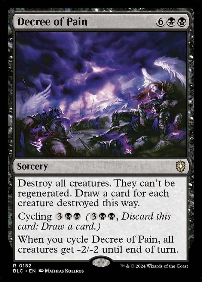 Decree of Pain 0182 Non Foil Rare Bloomburrow Commander MTG NM