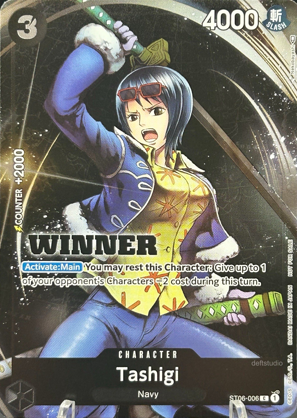 • Tashigi • ST06-006 Full Art Foil Winner Pack Vol. 4 One Piece TCG NM