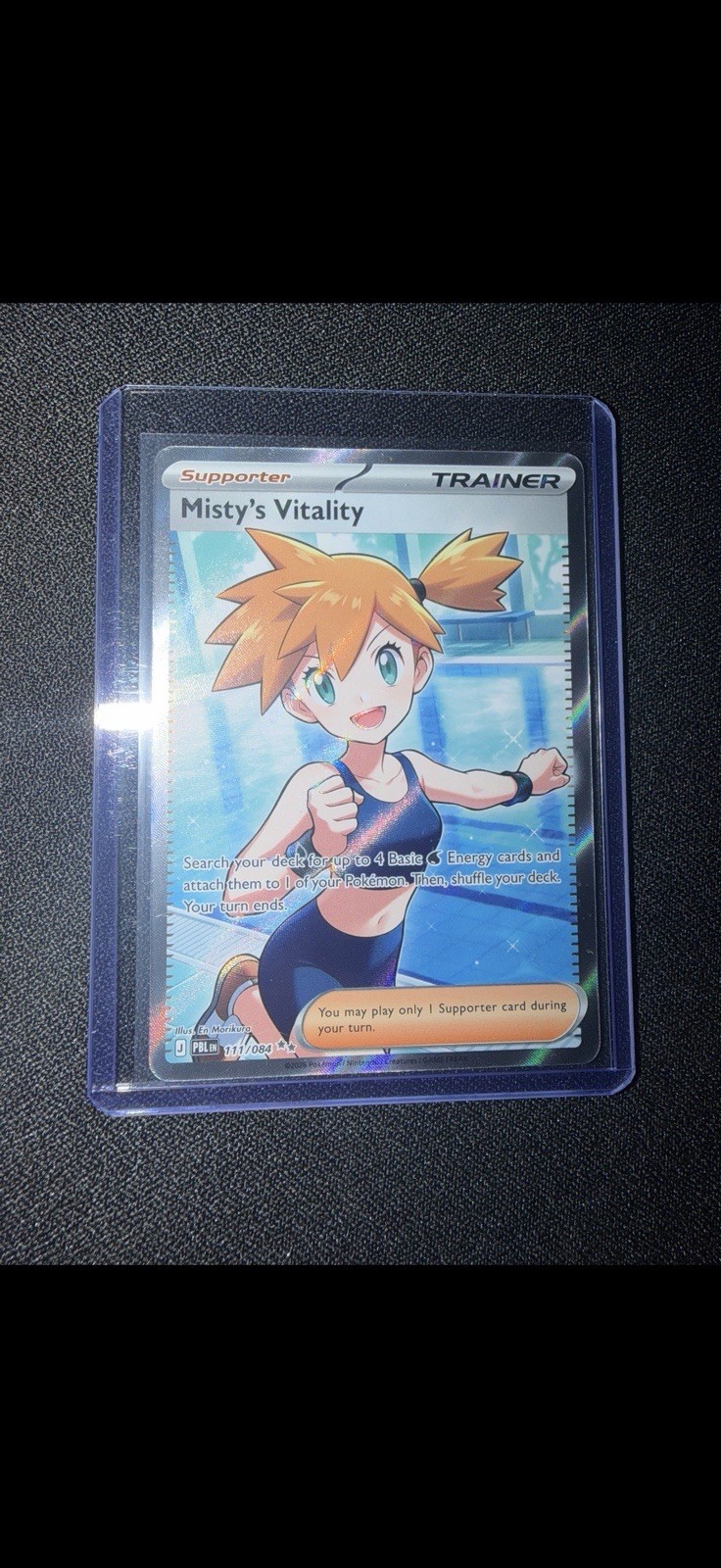 Pokemon TCG Misty’s Vitality 111/084 Full Art Holo Rare (NM) (English) 2026