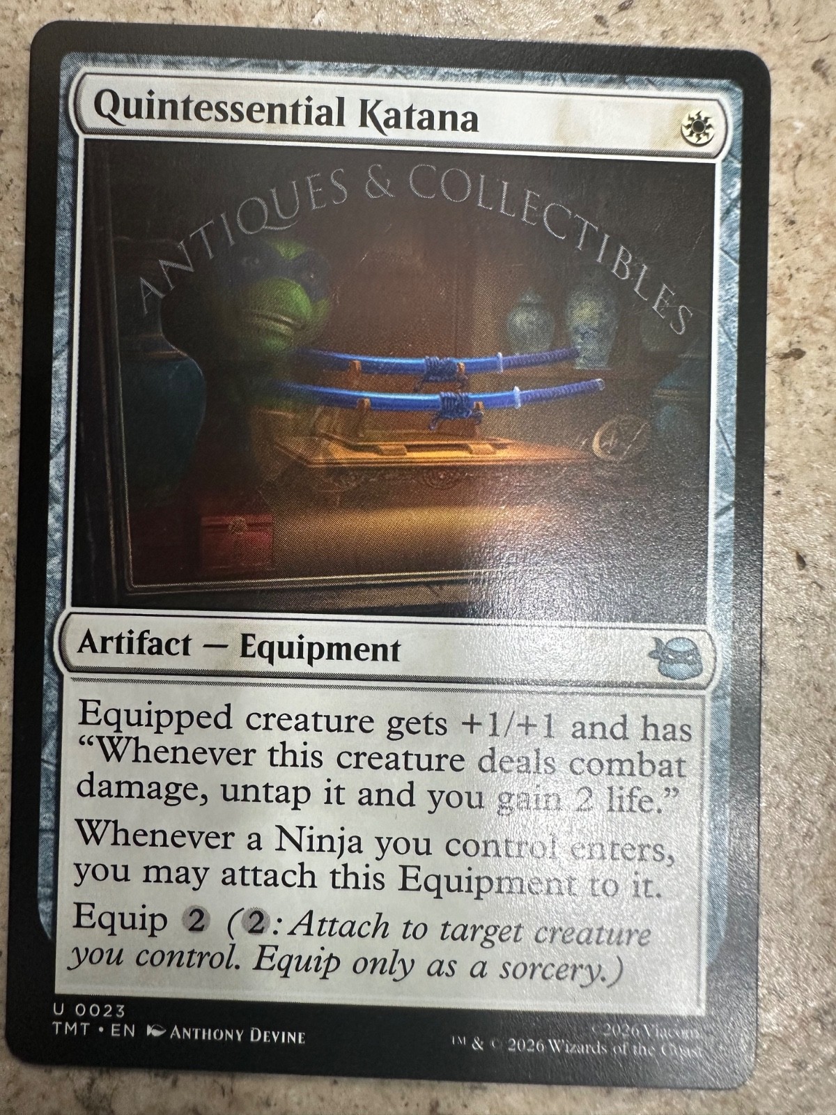 Magic of the gathering Quintessential Katana