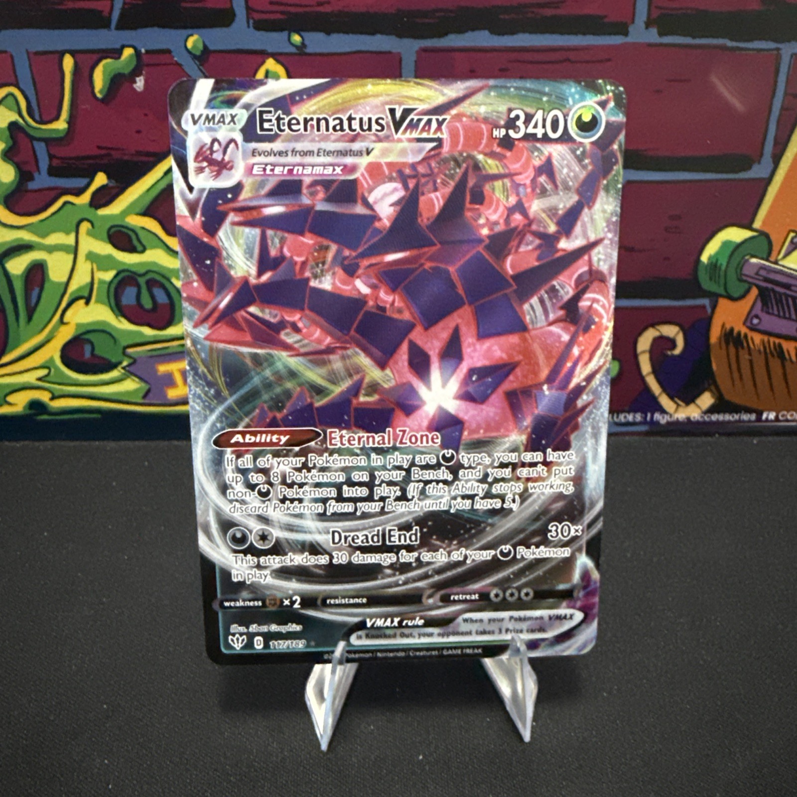 ETERNATUS VMAX 117/189 DARKNESS ABLAZE POKEMON (ULTRA RARE, NM)