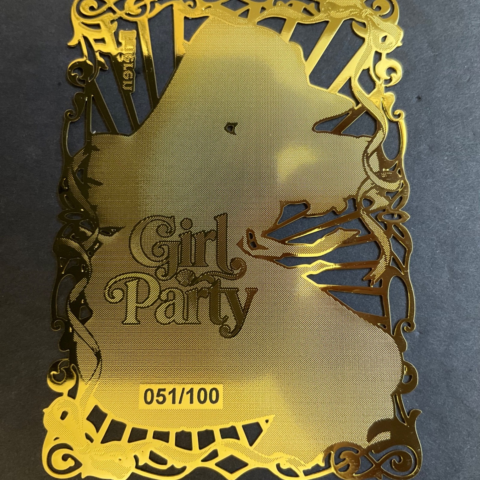 Goddess Story Gold METAL Card – Random Serial Number #/100! Frieren Red Ribbon