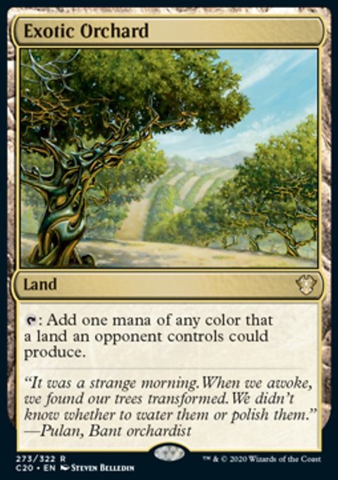 Magic the Gathering MTG Exotic Orchard (273) Commander 2020 NM