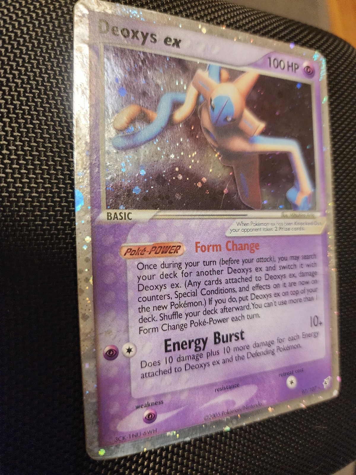 Deoxys ex (Normal Forme) Ultra Rare Deoxys DX Psychic Holo 97/107 – HP