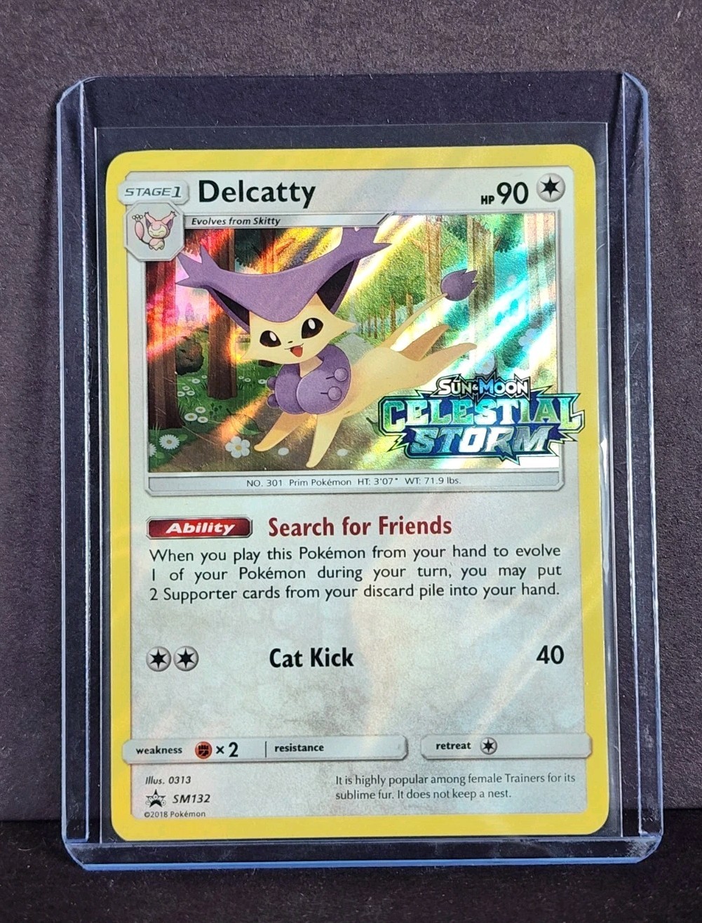 Delcatty – (Prerelease) SM132 Sm Holo Pokemon TCG Card – Celestial Storm