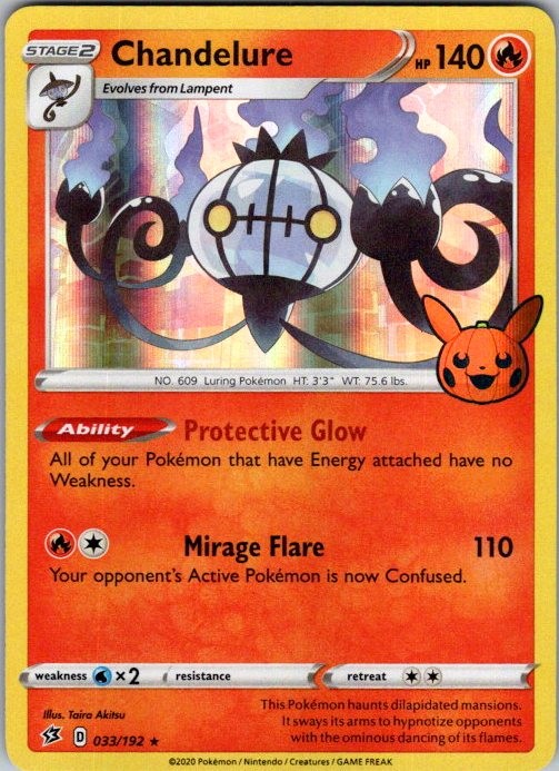 Pokemon TTBB Chandelure 033/192 nagimiso NM Holo