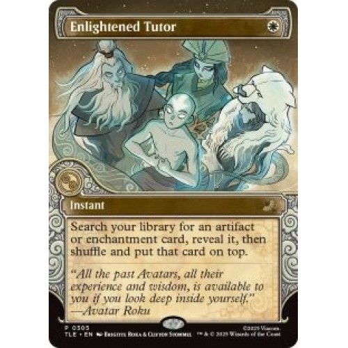 ENLIGHTENED TUTOR (SHOWCASE) Avatar: The Last Airbender Eternal Magic MTG CARD