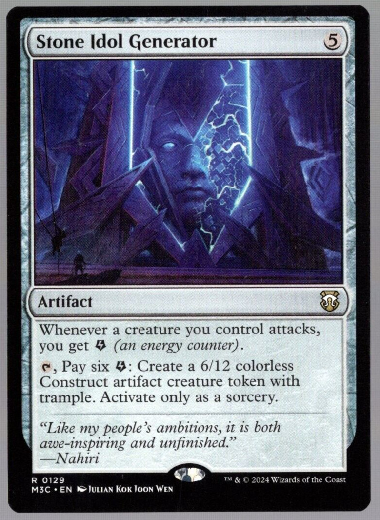 Stone Idol Generator 0129 Rare Non Foil Modern Horizons 3 MTG Near Mint