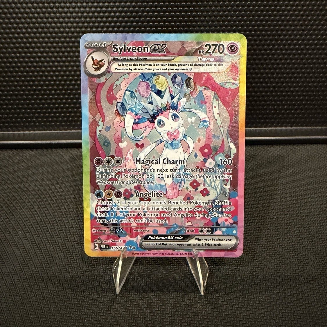 The Pokemon Company Sylveon ex 156/131 Prismatic Evolutions SIR Holo 270 HP