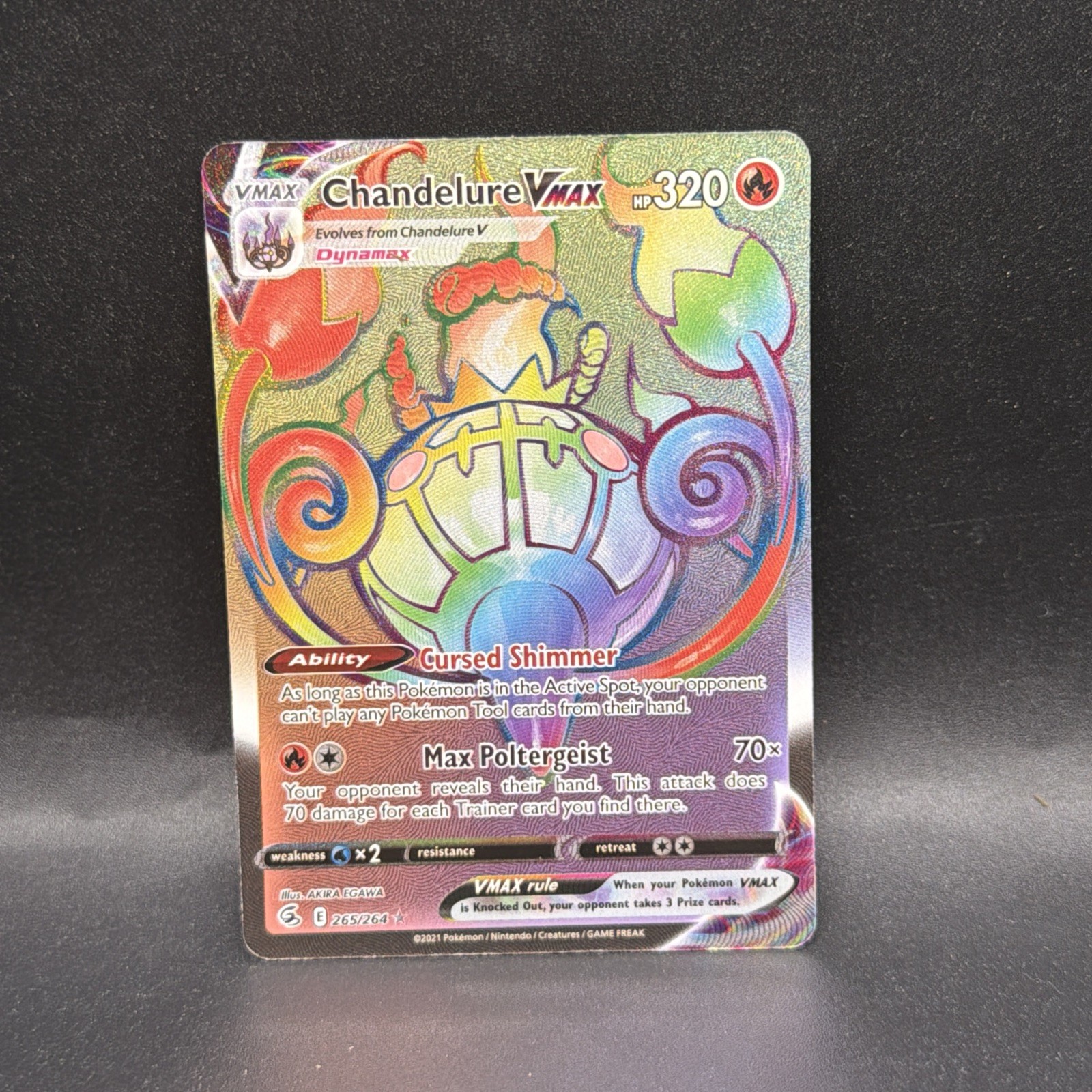 SWSH08: Fusion Strike #265/264 Chandelure VMAX (Secret)