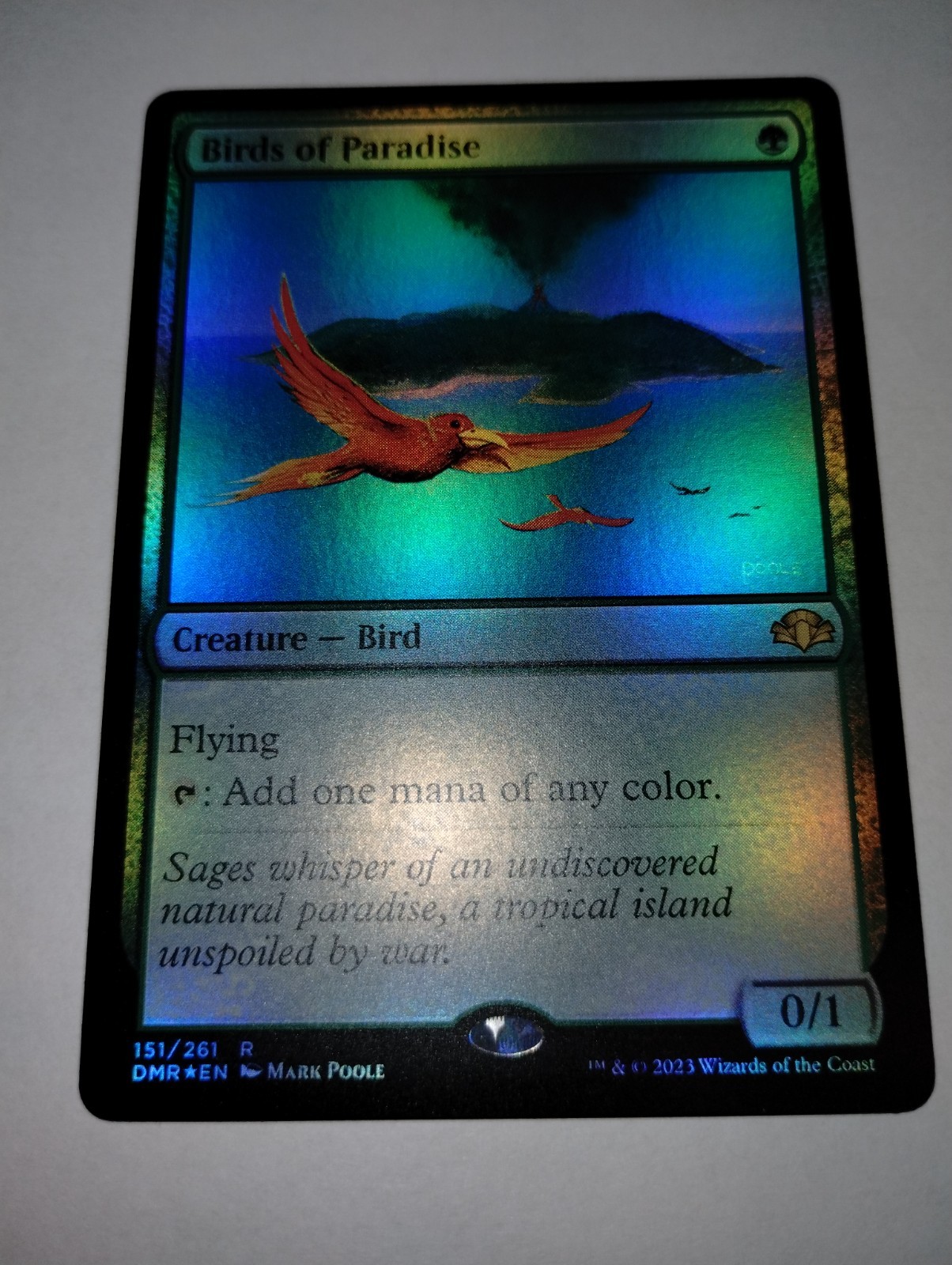 Birds of Paradise -Foil Near Mint MTG Dominaria Remastered FREE SHIPPING