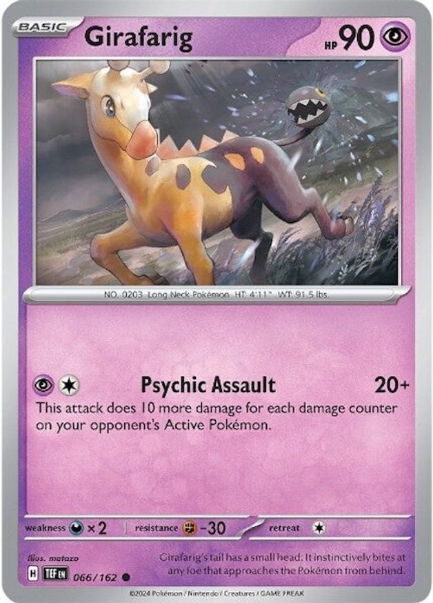 Pokemon Girafarig (66/224) Temporal Forces LP