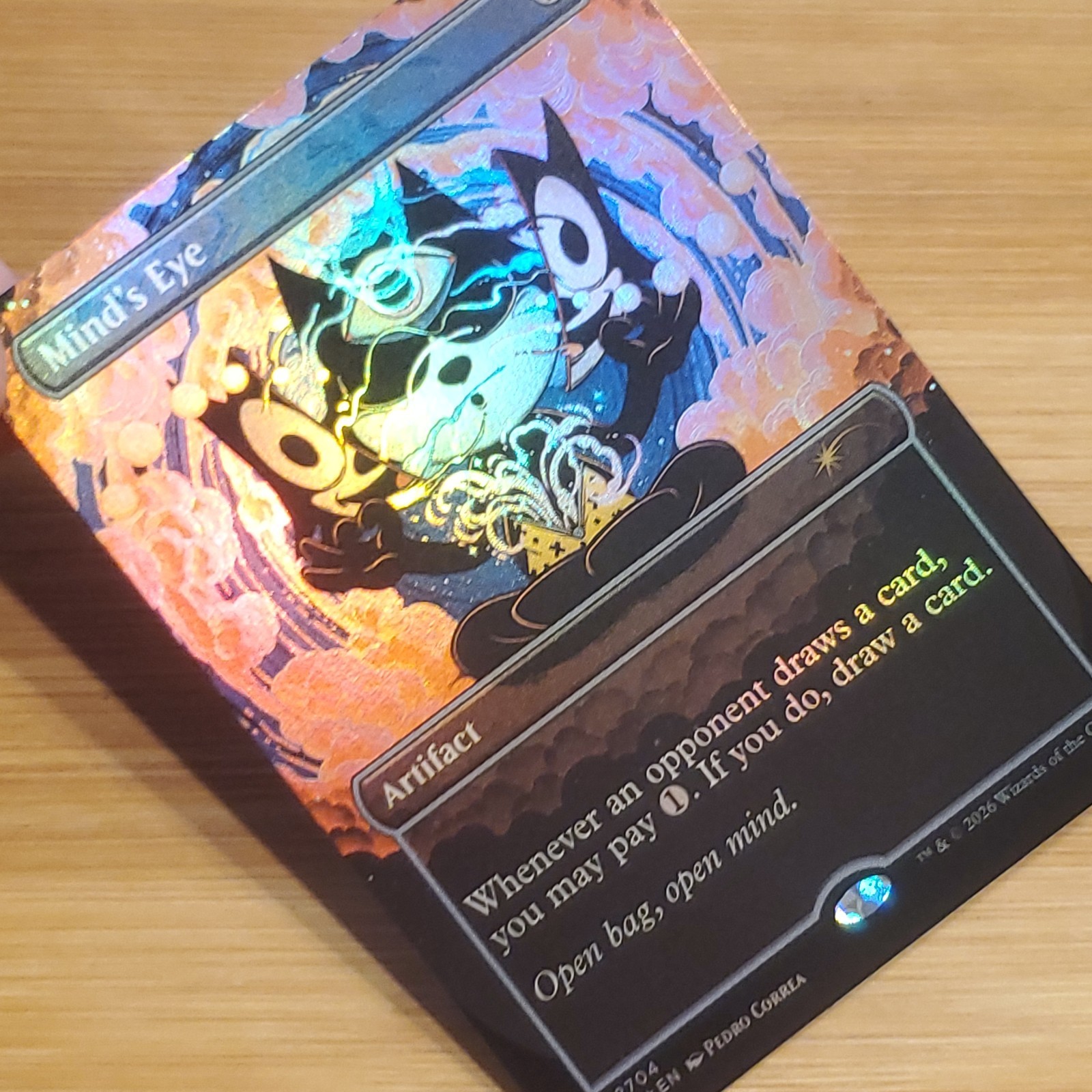 Mind’s Eye, Foil, Felix the Cat Secret Lair 2704, Magic MTG NM