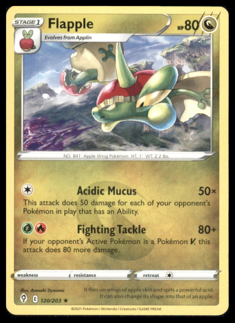 Flapple Rare SWSH07: Evolving Skies 120/203 NM