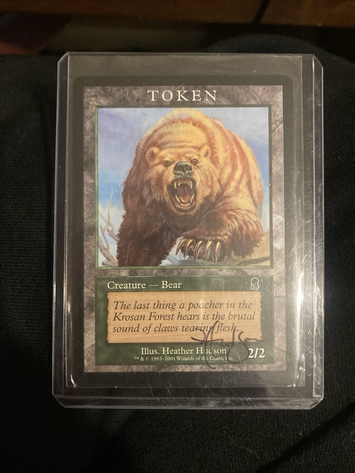 MTG Bear Token Odyssey Magic the Gathering Signed