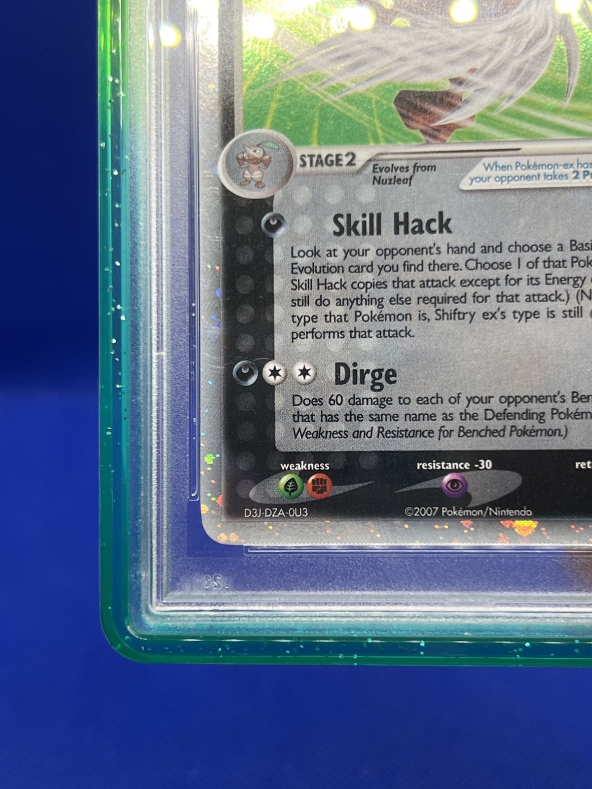 2007 Pokemon EX Power Keepers Shiftry EX #97 97/108 PSA 9 W Guard LOW POP