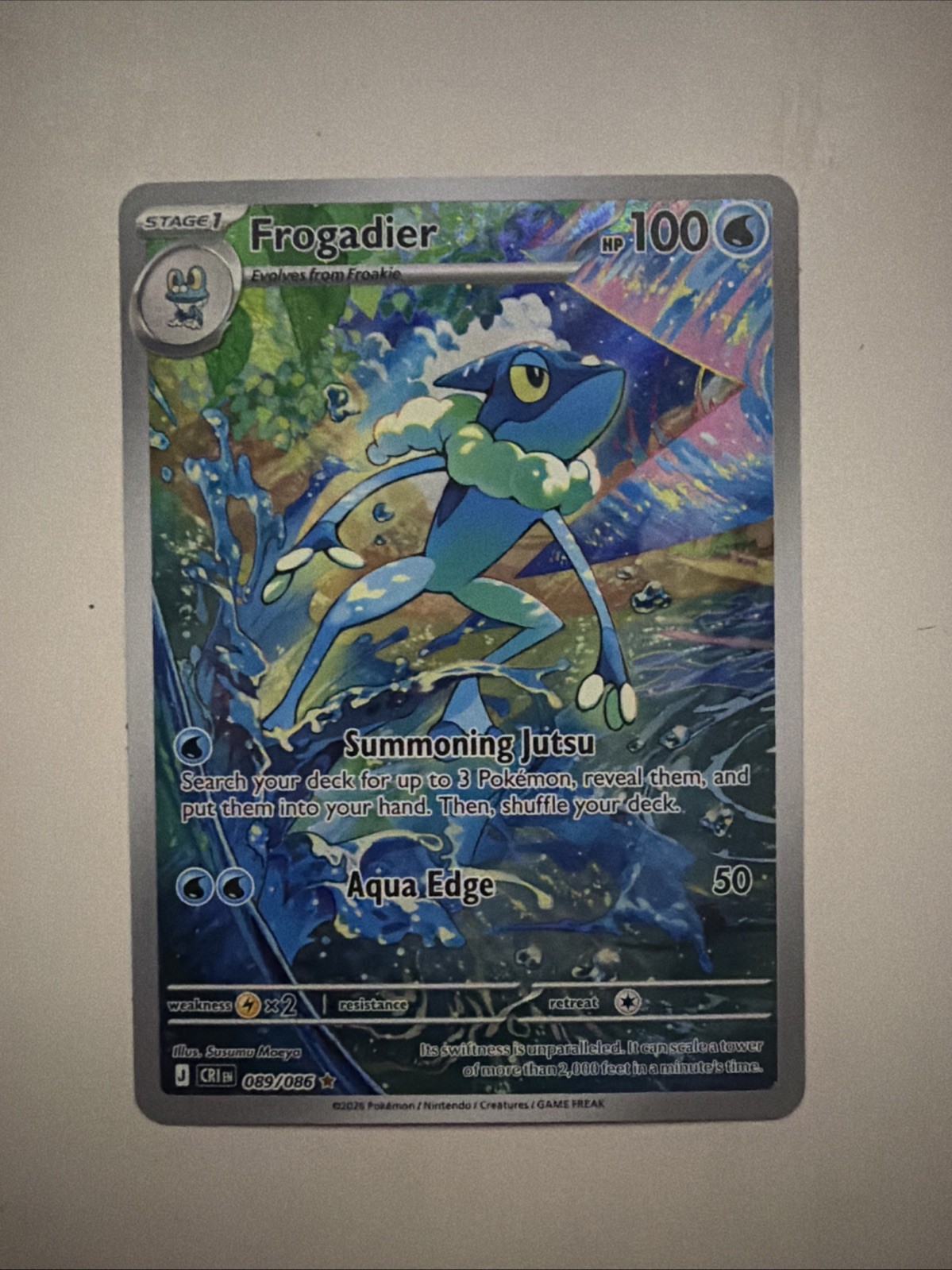 Frogadier 089/086 Me04: Chaos Rising Holo