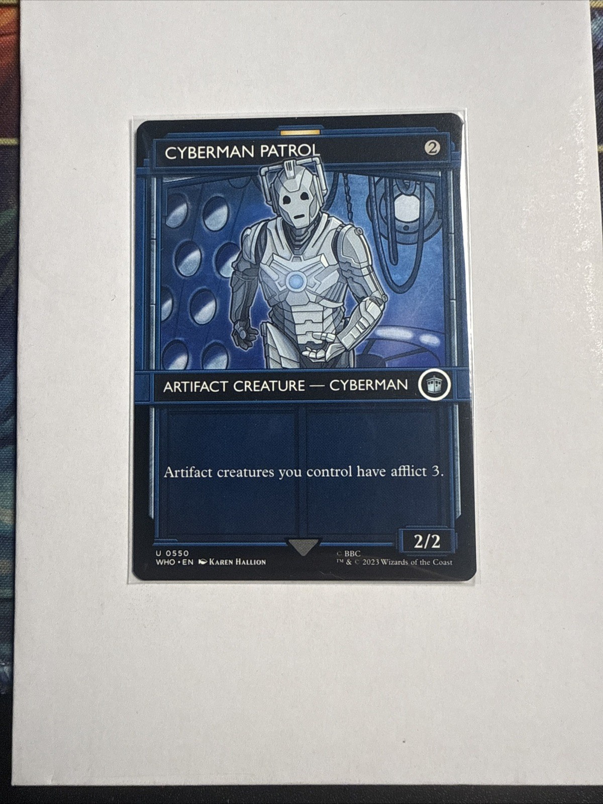 Cyberman Patrol NM Showcase MTG Universes Beyond: Doctor Who Unplayed Magic