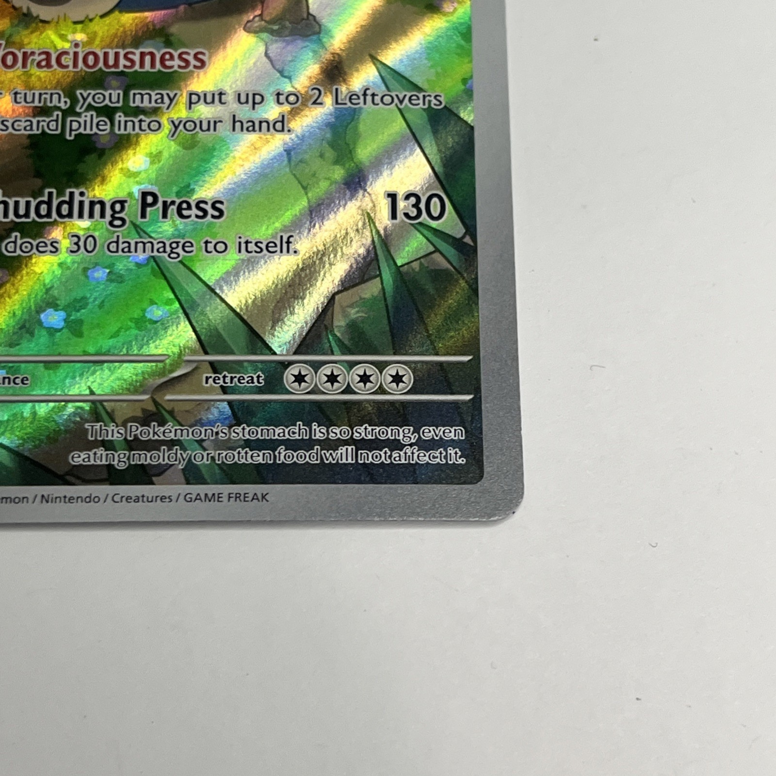 Snorlax – Opened – Scarlet & Violet Full Art Promo – NM 051 – Pokemon TCG