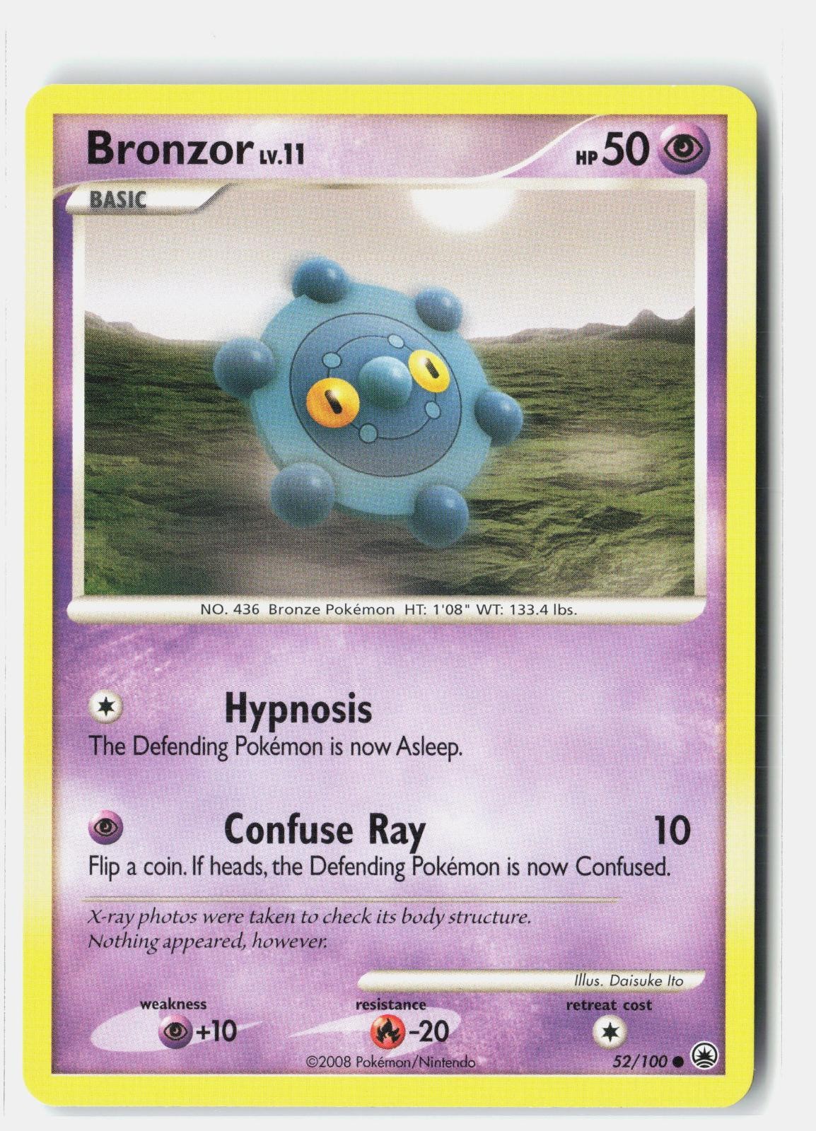 Bronzor 52/100 Common Majestic Dawn Pokemon Lightly Played Daisuke Ito