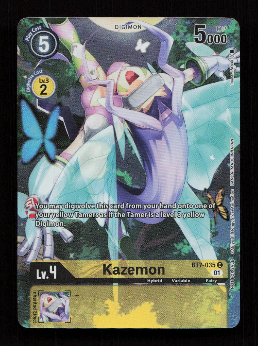 KAZEMON (2ND ANNIVERSARY FRONTIER CARD) BT7-035 C C Next Adventure NM
