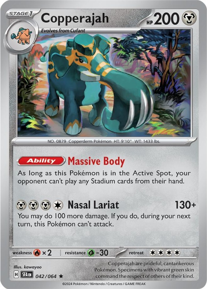 Copperajah SFA 042/064 Pokémon SV: Shrouded Fable Rare Holofoil EN NM