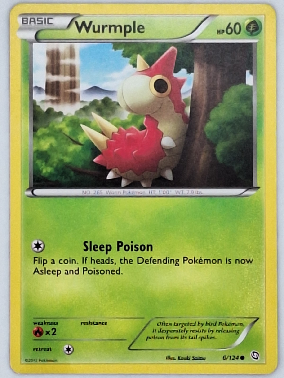 Wurmple 6/129 Pokemon – Black and White Dragons Exalted MP