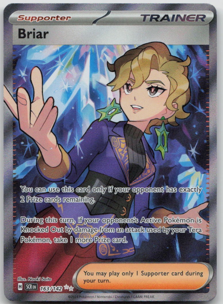 Briar Holo Ultra Rare SV07: Stellar Crown 163/142 NM