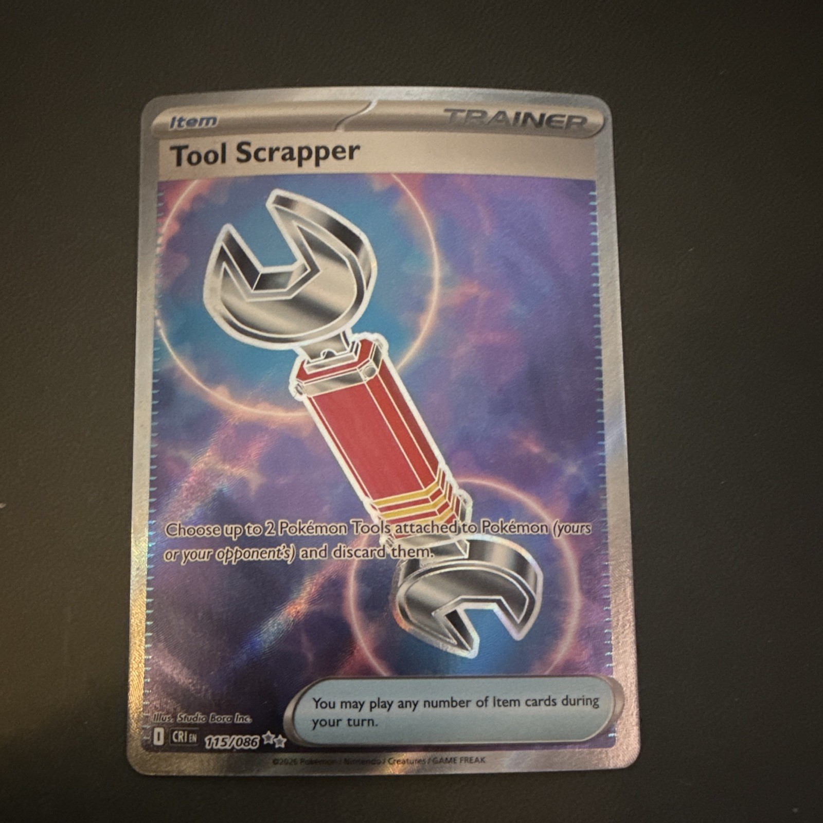 Pokémon TCG Tool Scrapper 115/086 Chaos Rising CR1 Reverse Holo Uncommon EN