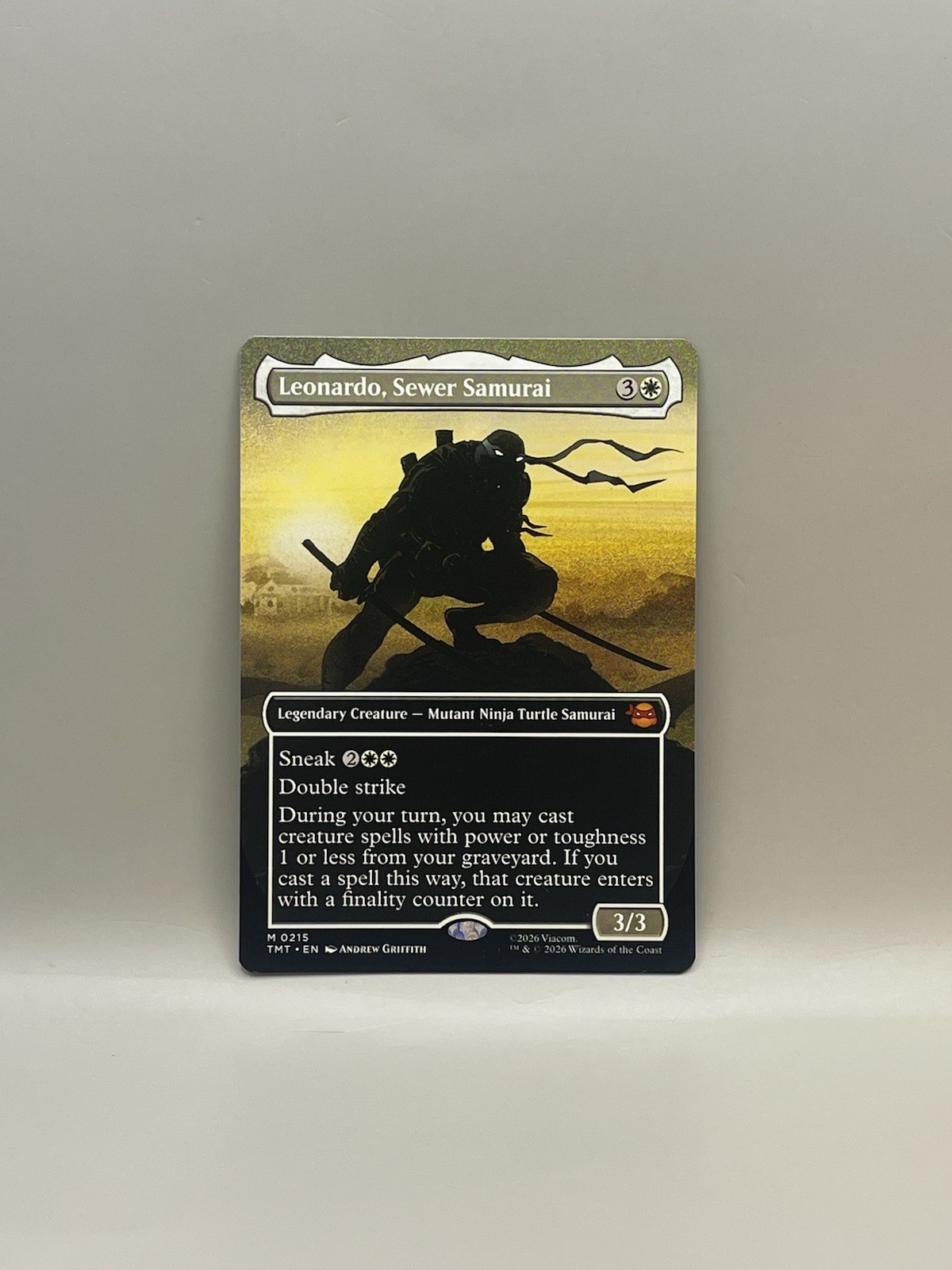 Leonardo, Sewer Samurai 215 (Borderless) Regular -MTG – TMNT