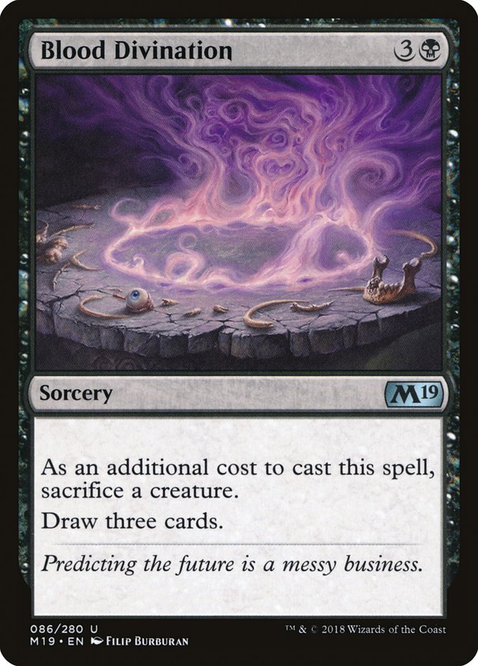 Blood Divination (086) Core Set 2019 M19 MTG Magic
