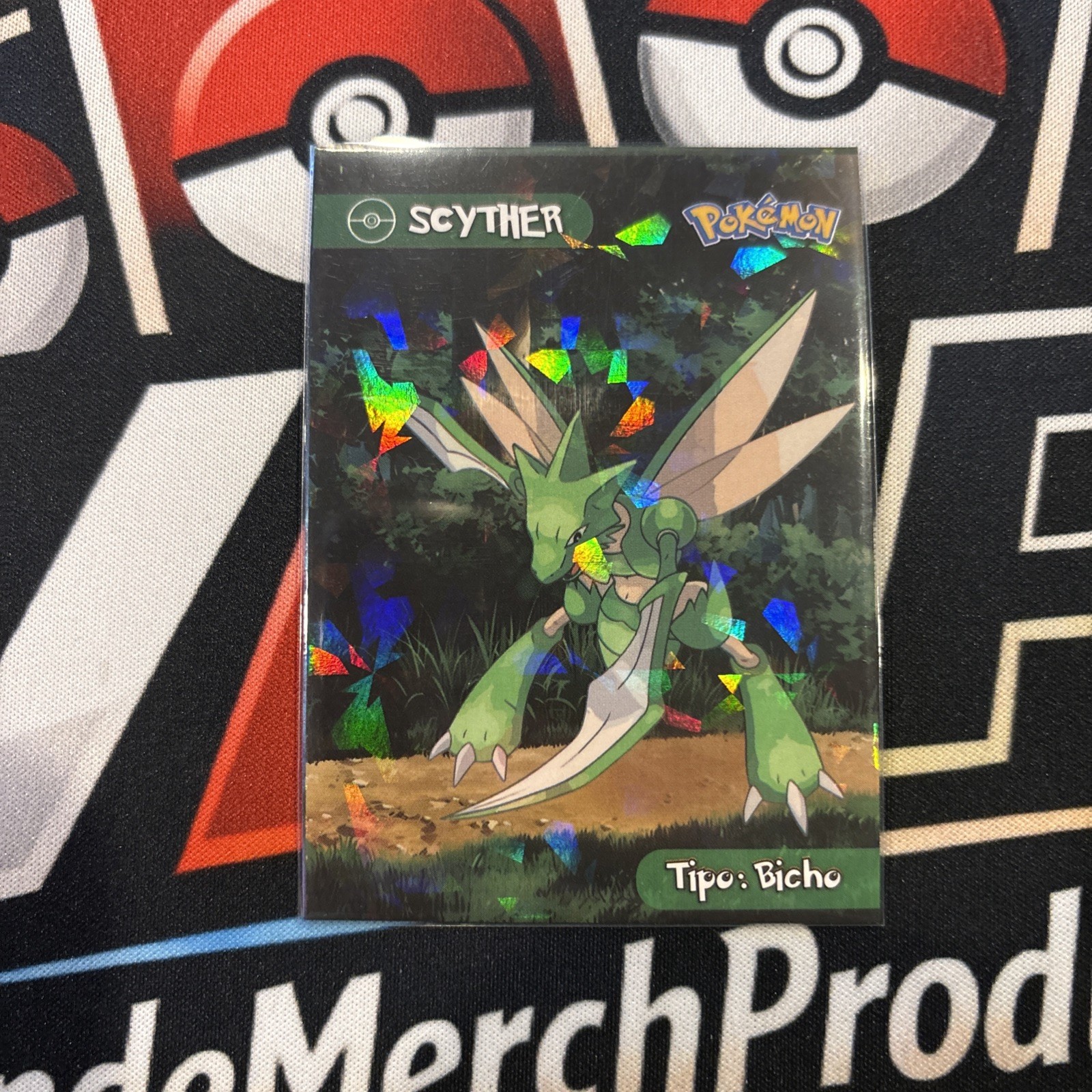 Rare Full Art Pokemon Ultra Scyther Card Peru Exclusive Low Pop