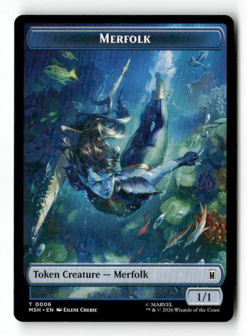 Merfolk // Doombot Double-Sided Token 006/018 Token MTG MSH NM