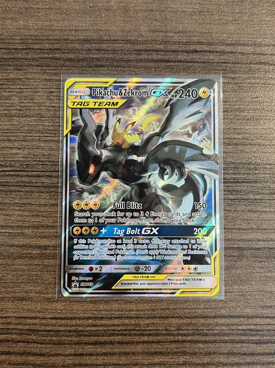 Pokemon Tag Team – Pikachu & Zekrom GX SM168 Sm Holo