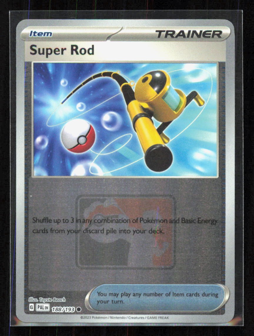 Super Rod Prize Pack Series 188/193 Reverse Holo Common 2022 Toyste Beach NM
