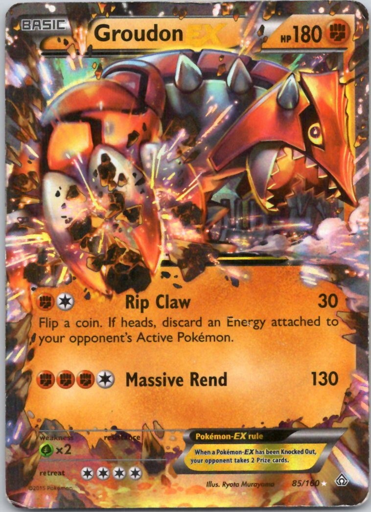 Groudon EX Holo XY – Primal Clash 85/160 Pokemon