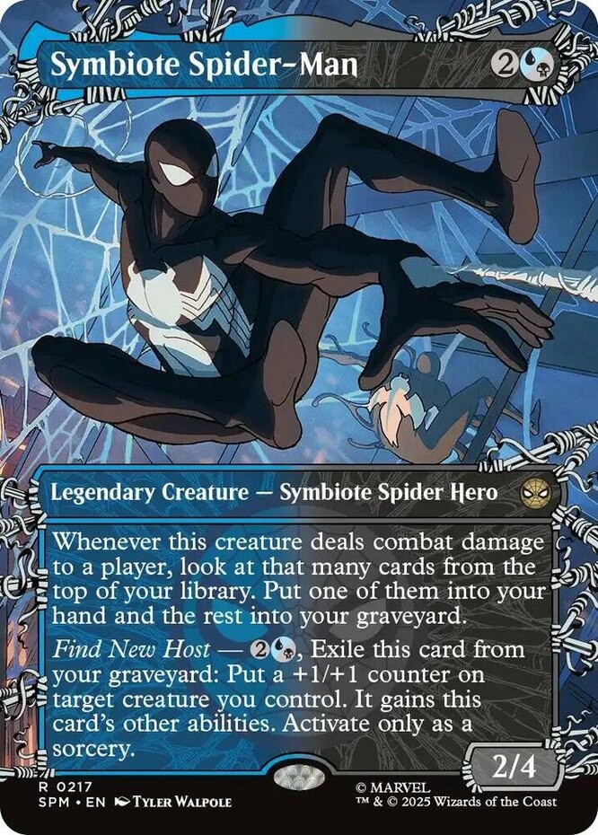 x1 Symbiote Spider-Man – Borderless R MTG Marvel’s Spider-Man M/NM, English