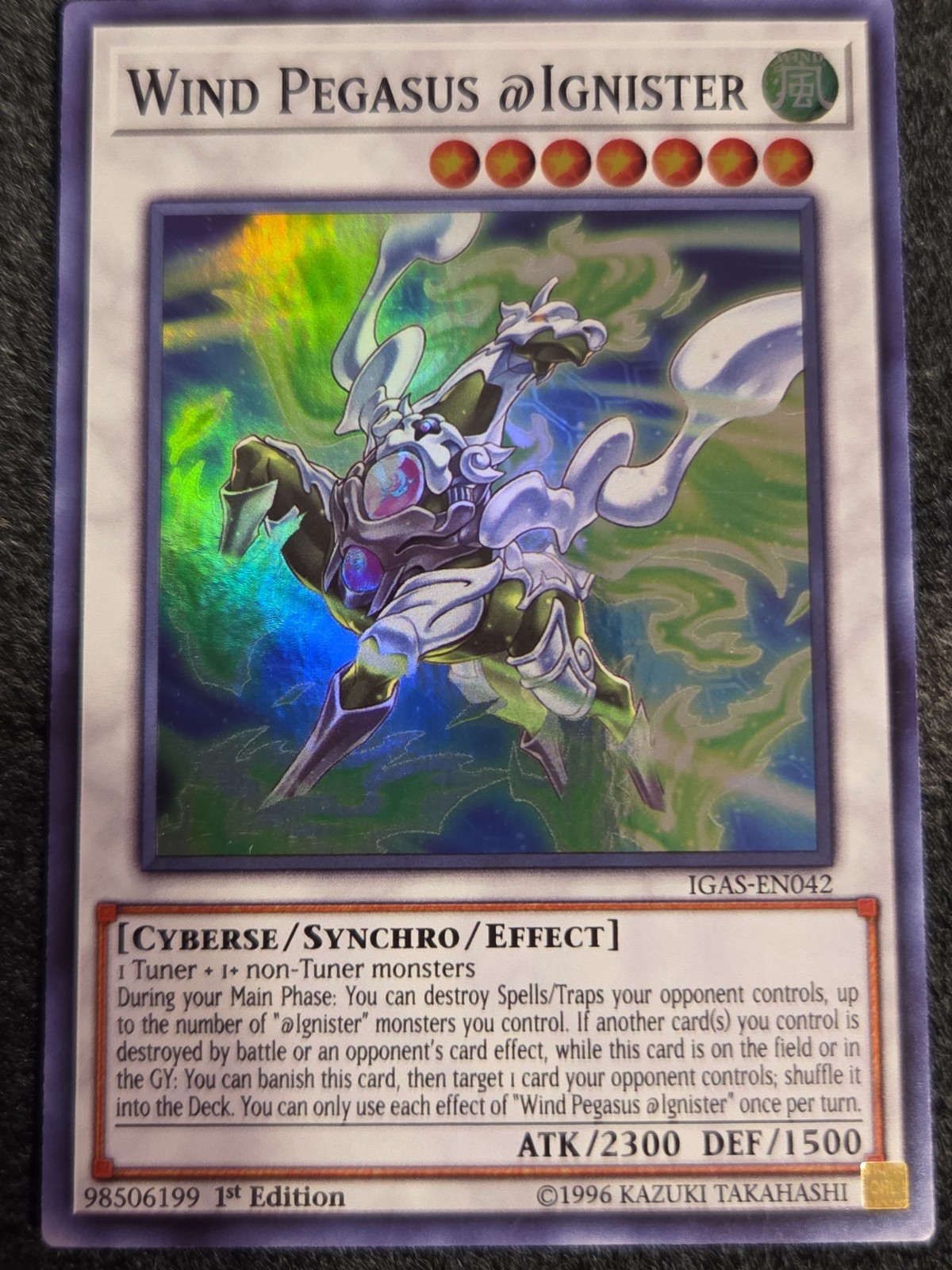 Yugioh Wind Pegasus @Ignister IGAS-EN042 Super Rare 1st Ed NM