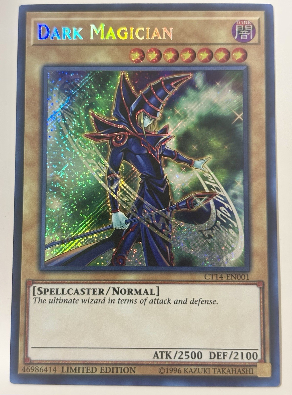 Dark Magician CT14-EN001 Limited Edition Promo Ultra Rare NM Yu-Gi-Oh!