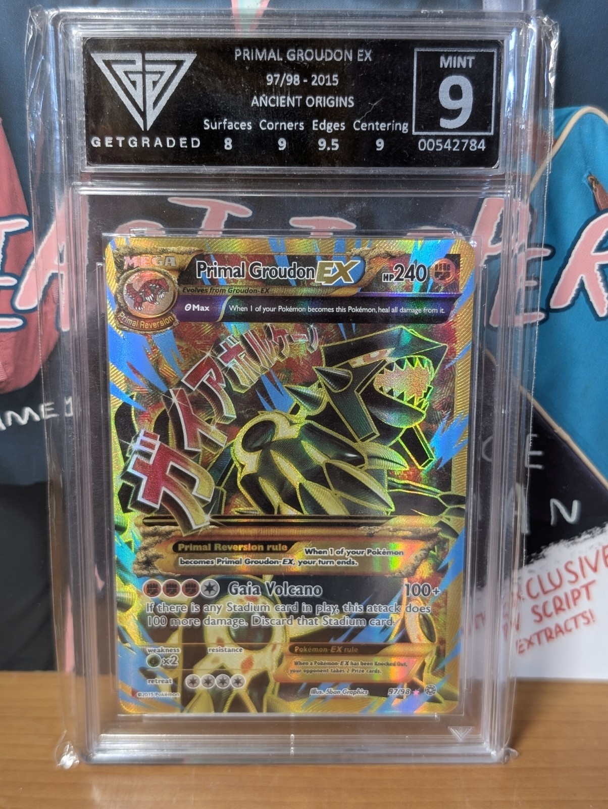 Pokémon (TCG) Primal Groudon EX Ancient Origins 97/98 – GetGraded 9 Mint