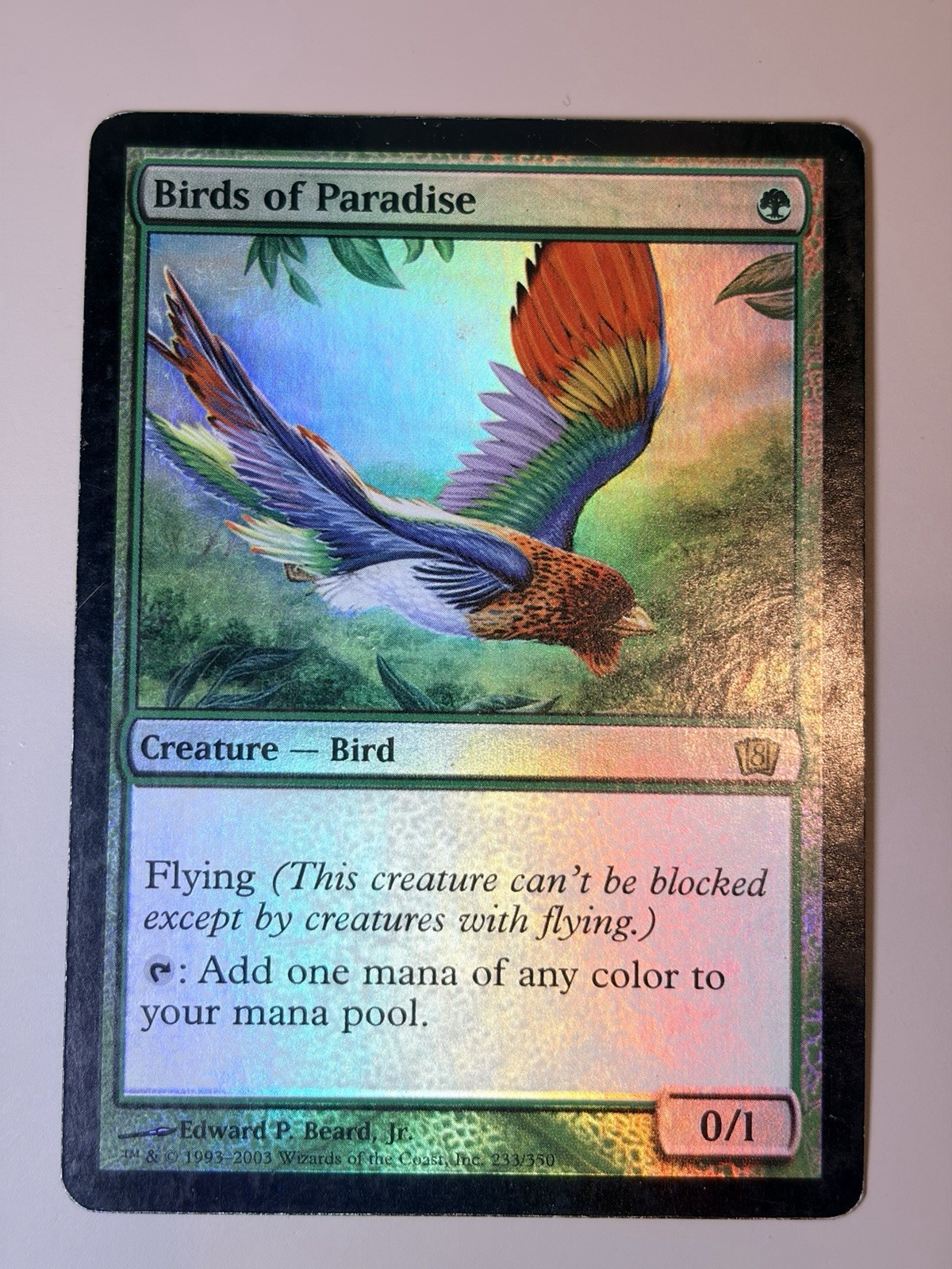 Birds of paradise – Foil – English – MTG 8TH – LP-MP