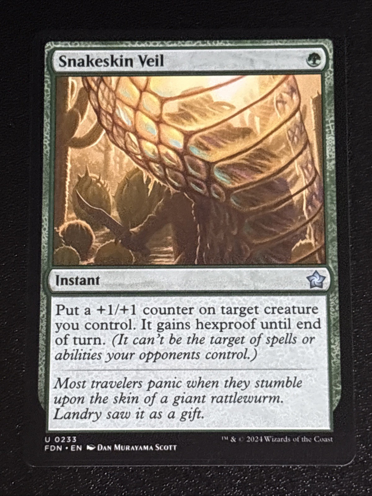MTG Foundations Snakeskin Veil 0233 NM