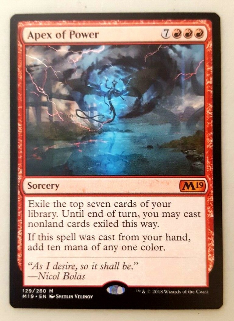 1x Apex of Power Core Set 2019 M19 MTG Magic The Gathering NM