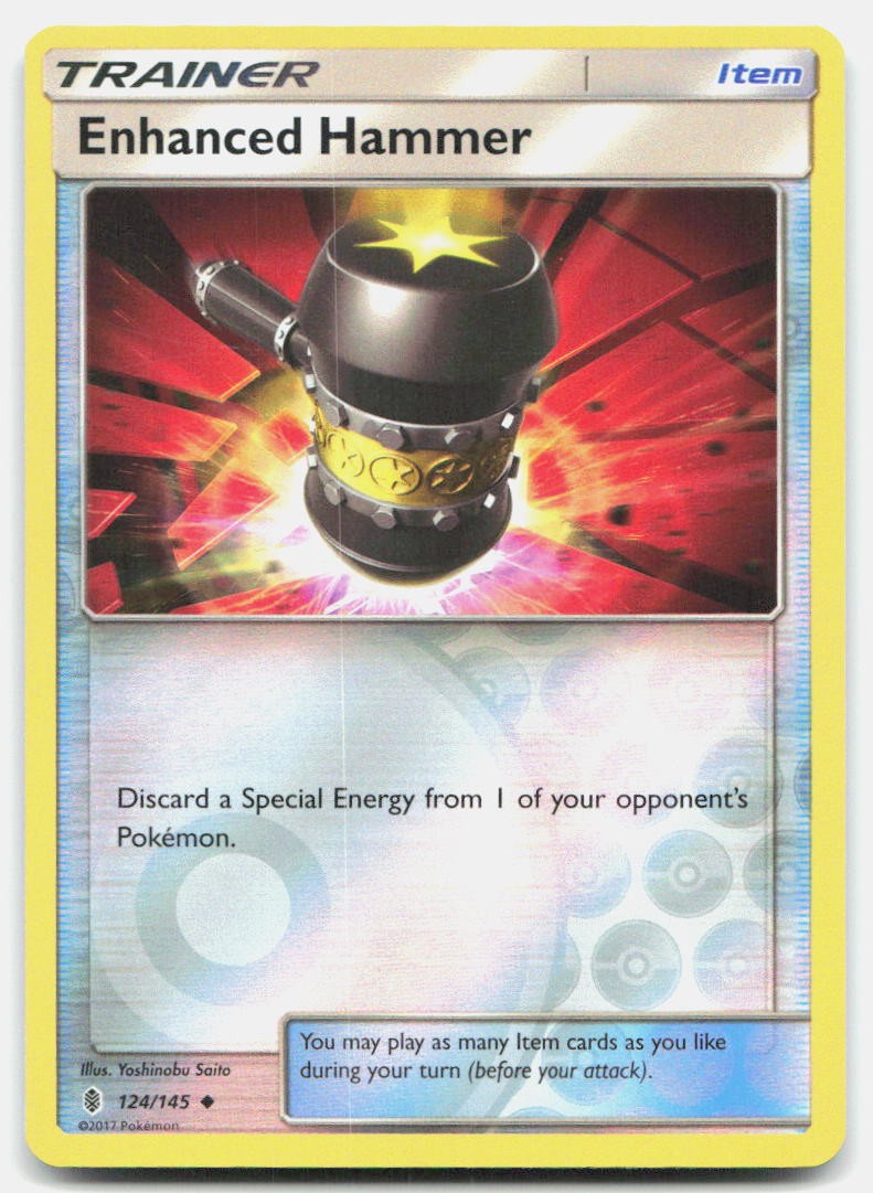 Guardians Rising Enhanced Hammer 124/145 NM Pokemon Reverse Holo Tcg Card