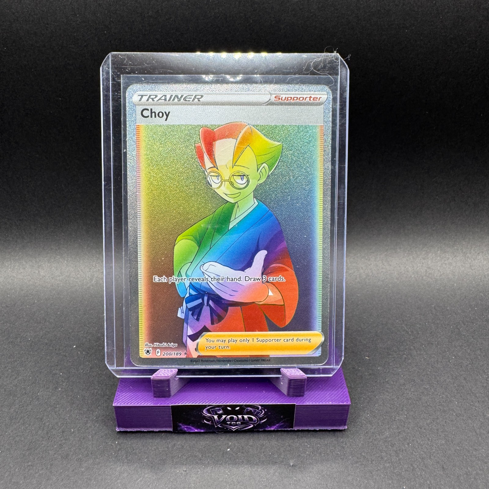 Choy Pokemon Astral Radiance 200/189 Secret Rare Full Art SWSH NM Hitoshi Ariga
