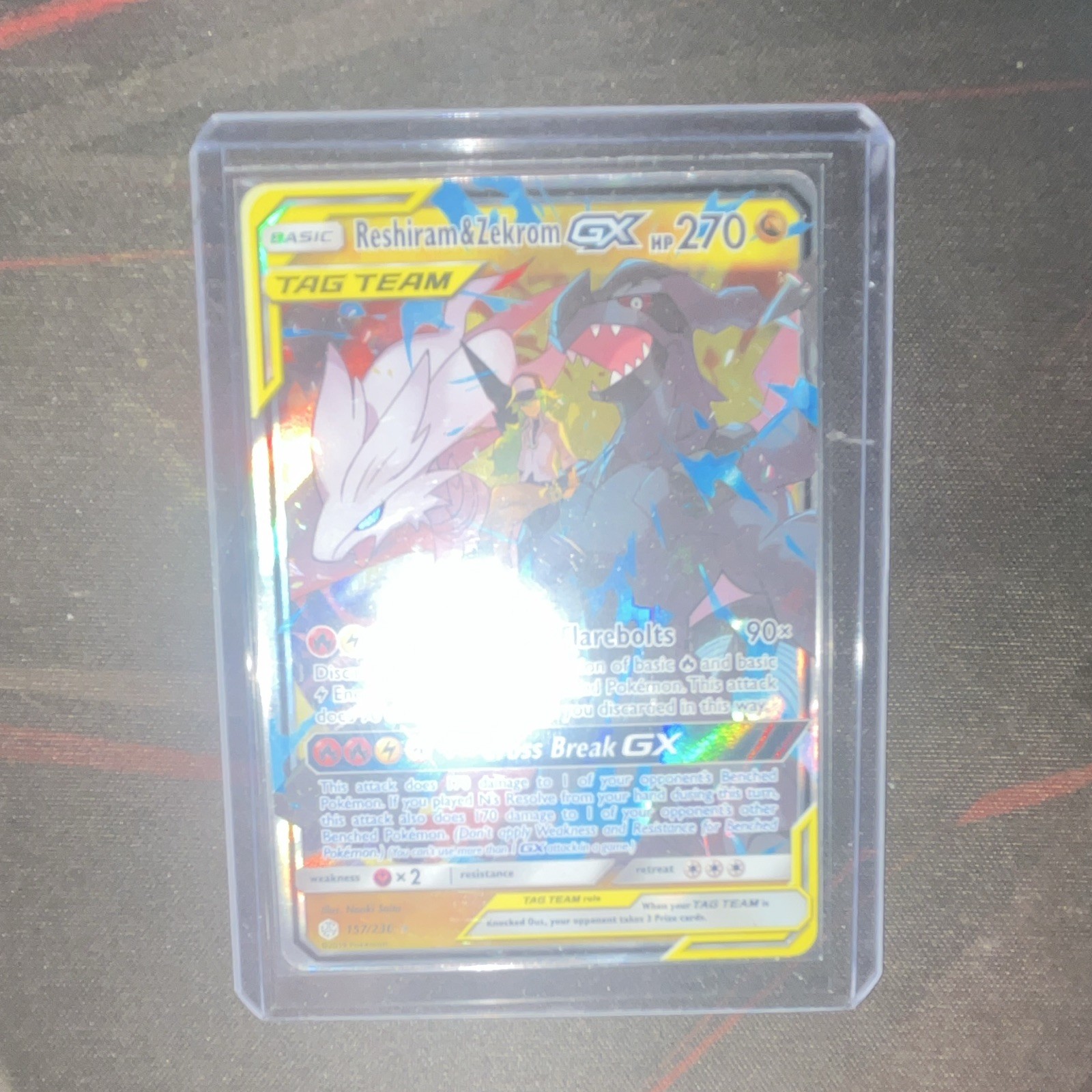 Pokémon TCG Reshiram & Zekrom GX 157/236 Unbroken Bonds UR Holo Full Art