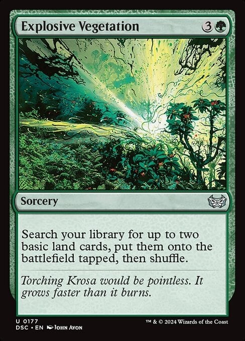 Explosive Vegetation – Duskmourn Commander DSC – MTG